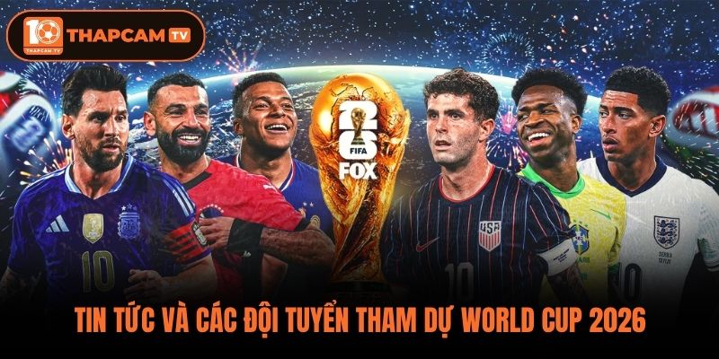Tin tức và các đội tuyển tham dự World Cup 2026