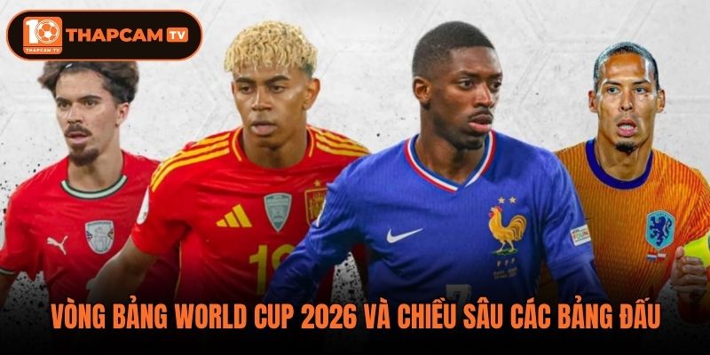 Vòng bảng World Cup 2026 và chiều sâu các bảng đấu