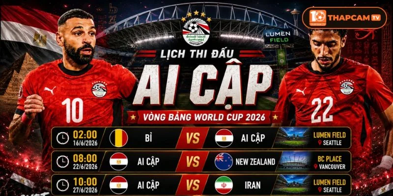 Đội hình tuyển Ai Cập World Cup 2026 đã có sẵn dành cho bạn đọc tham khảo.