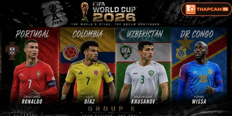 Cập nhật lịch thi đấu vòng bảng của tuyển Colombia tại WC 2026 mới nhất.