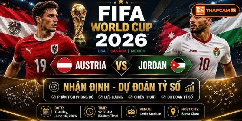 Lịch sử đối đầu Áo vs Jordan chưa từng đối đầu càng tạo nên sự thú vị trong kèo đấu sắp tới.