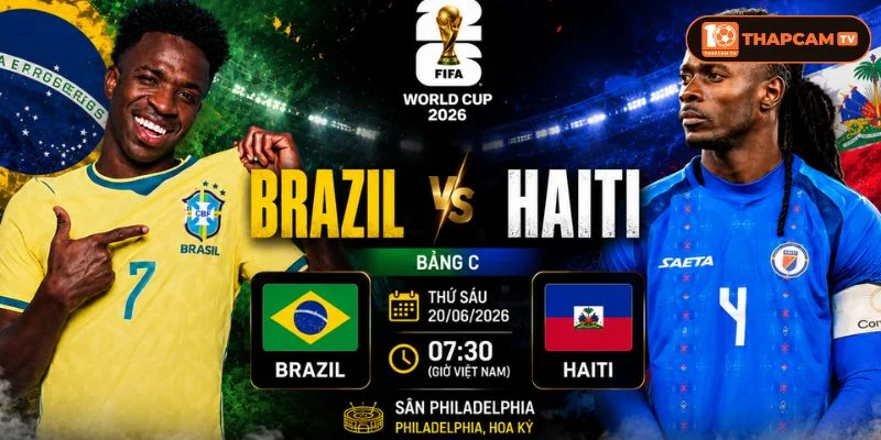Soi kèo nhà cái Brazil vs Haiti là kèo đấu chênh lệch rất lớn về đẳng cấp tại bảng C.