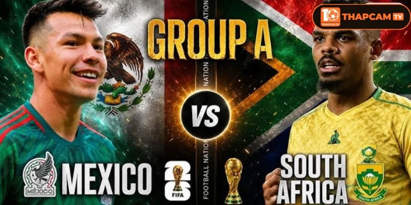 Mexico vs Nam Phi là kèo đấu mở màn được mong đợi nhất hiện tại.