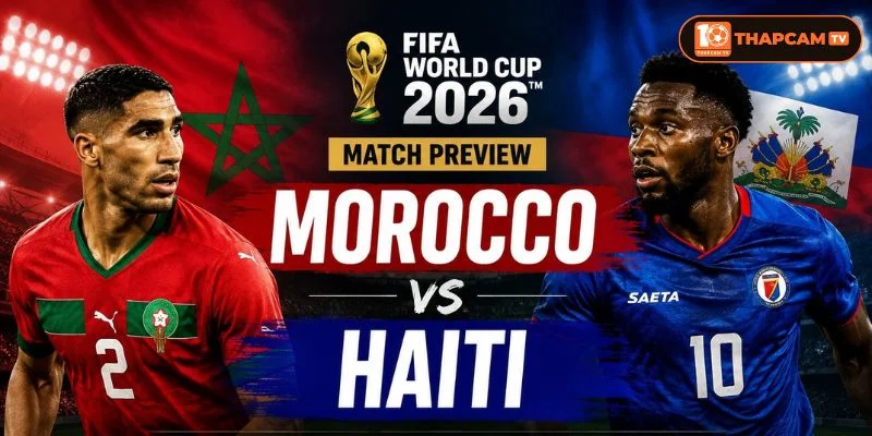 Soi kèo nhà cái Morocco vs Haiti là kèo đấu không cân sức tại bảng C. 