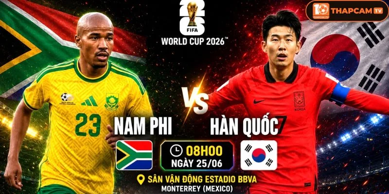  Lịch sử đối đầu Nam Phi vs Hàn Quốc không có nhiều tư liệu tham khảo chính thức.