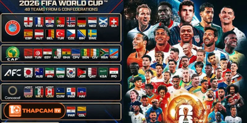 Các mốc thời gian thi đấu của World Cup 2026 được cập nhật rõ ràng.