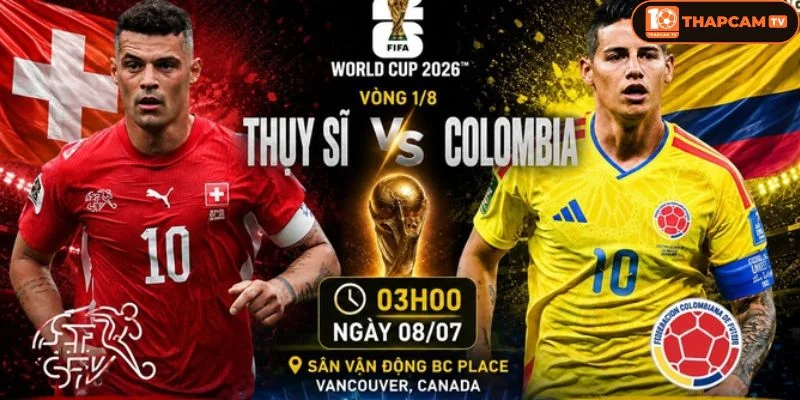 Cả Thụy Sĩ vs Colombia sẽ ra sân với đội hình đầy đủ nhân sự.